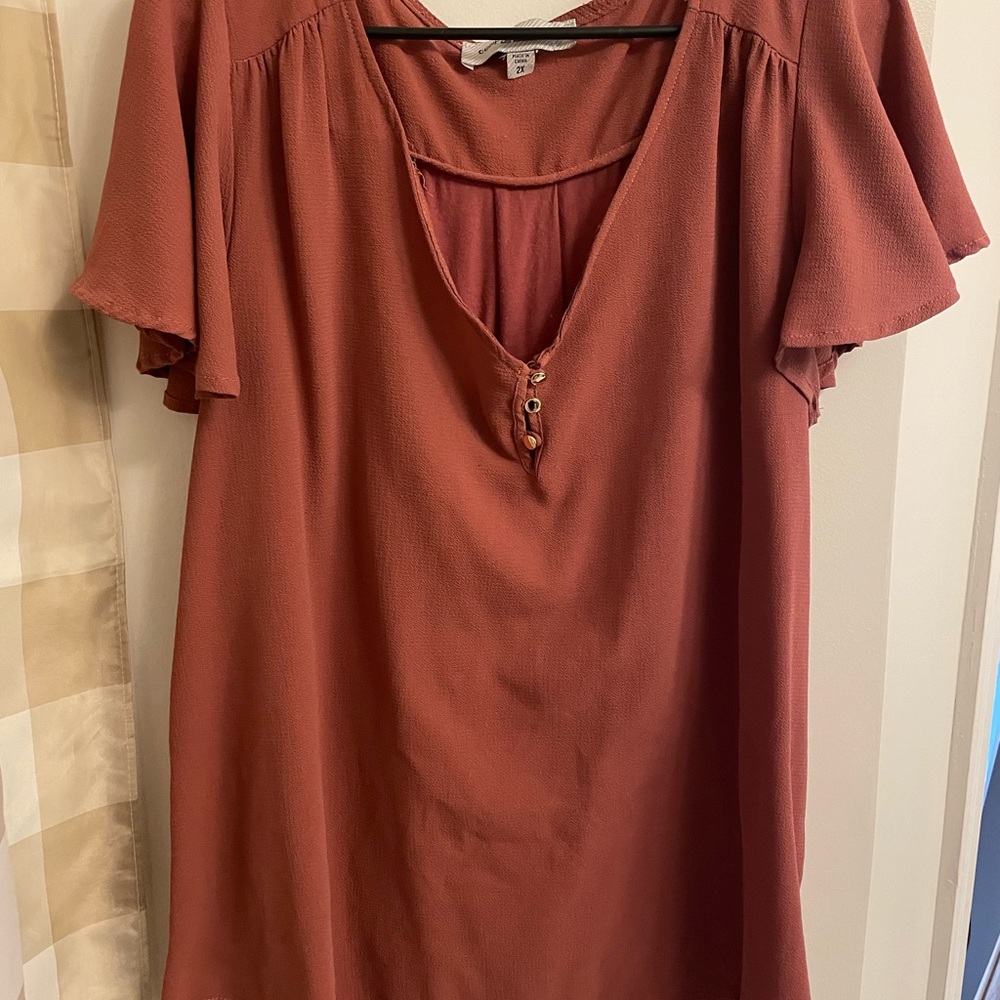 Rusted Pink Top
